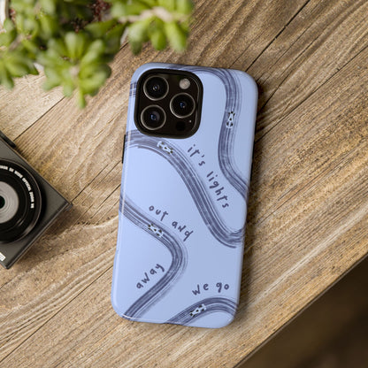 Blue Lights Out F1 Phone Case Design, Trendy F1 Gift, Formula 1 Gift, Cute F1 Phone Case, Unique Formula One Phone Case