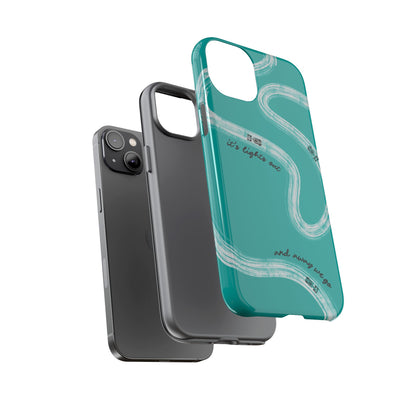 Mercedes F1 Phone Case Painted "its lights out and away we go", Trendy F1 Gift, Formula 1 Gift, Cute F1 Phone Case