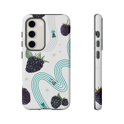 F1 Mercedes and Blackberries Phone Case , Trendy F1 Gift, Formula 1 Gift, Cute Fruit F1 Phone Case, Unique Phone Case