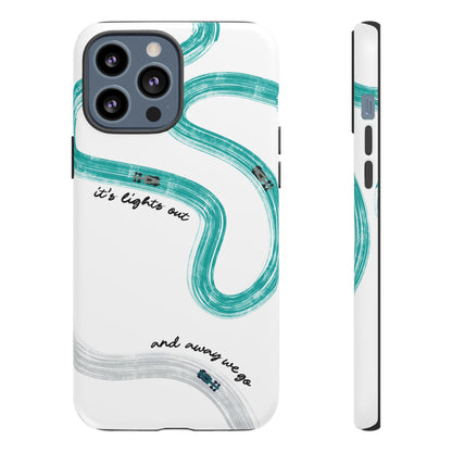 Mercedes F1 Phone Case Painted "its lights out and away we go", Trendy F1 Gift, Formula 1 Gift, Cute F1 Phone Case