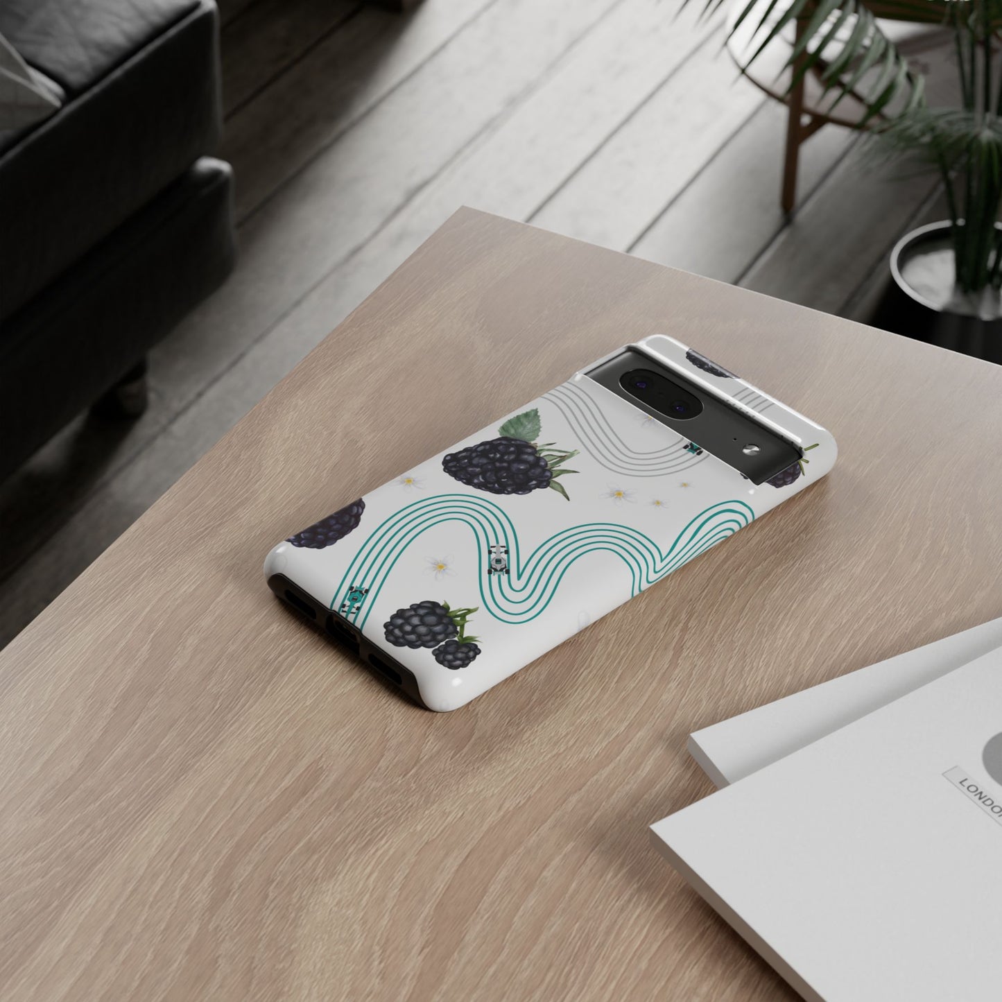 F1 Mercedes and Blackberries Phone Case , Trendy F1 Gift, Formula 1 Gift, Cute Fruit F1 Phone Case, Unique Phone Case