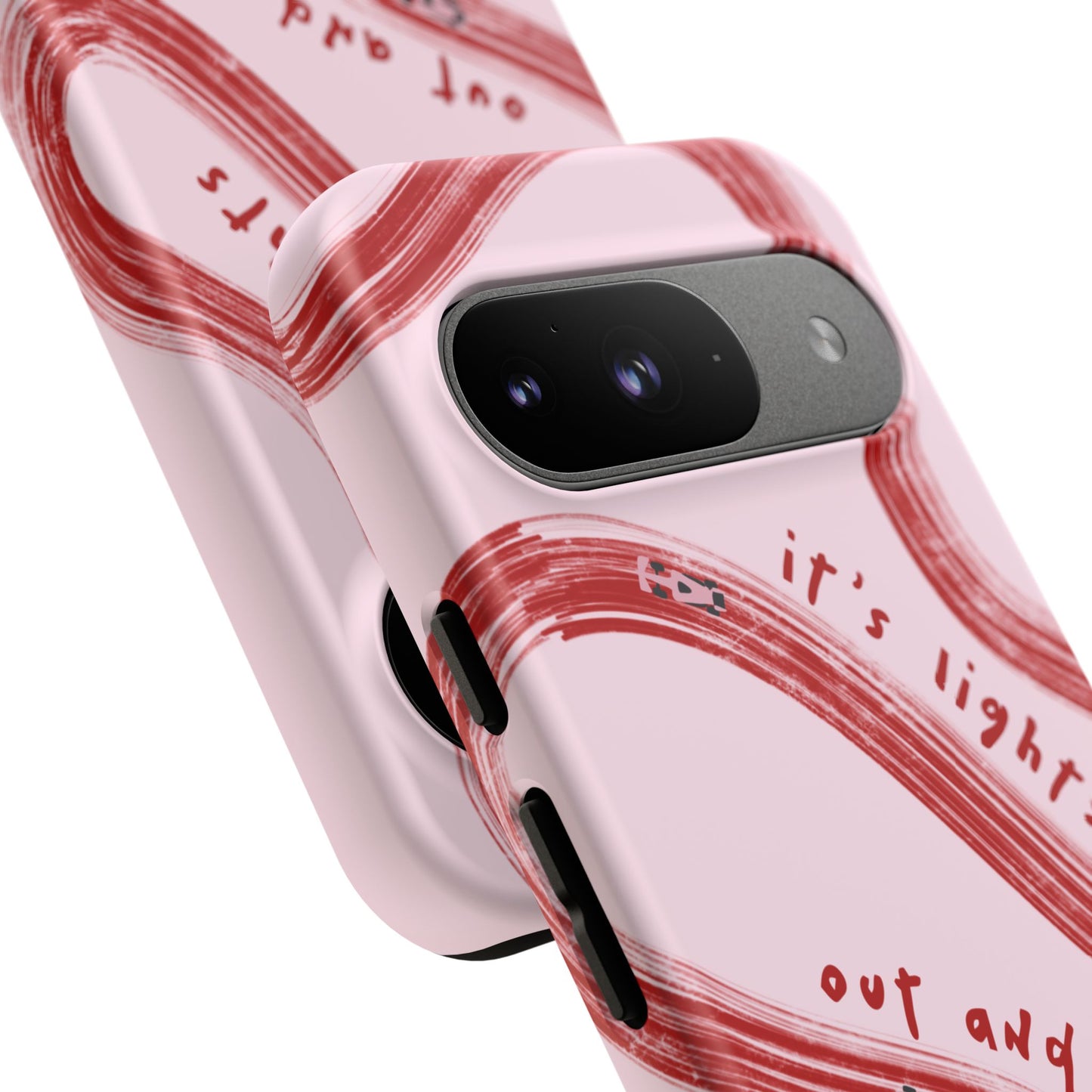 Pink and Red Lights Out F1 Phone Case Design, Trendy F1 Gift, Formula 1 Gift, Cute F1 Phone Case, Unique Formula One Phone Case