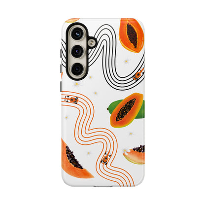 F1 McLaren and Papaya Phone Case , Trendy F1 Gift, Formula 1 Gift, Cute Fruit F1 Phone Case, Unique Phone Case