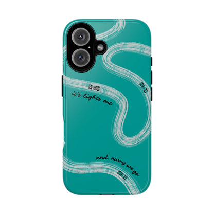 Mercedes F1 Phone Case Painted "its lights out and away we go", Trendy F1 Gift, Formula 1 Gift, Cute F1 Phone Case