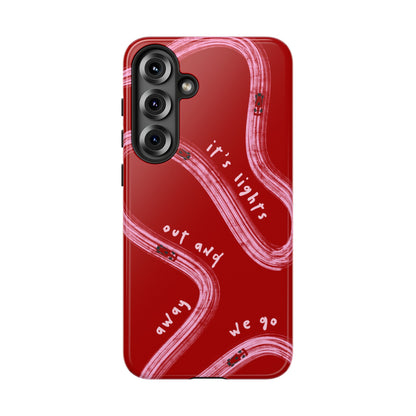 Red and Pink Lights Out F1 Phone Case Design, Trendy F1 Gift, Formula 1 Gift, Cute F1 Phone Case, Unique Formula One Phone Case