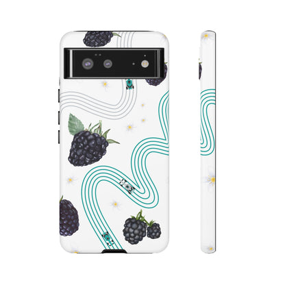 F1 Mercedes and Blackberries Phone Case , Trendy F1 Gift, Formula 1 Gift, Cute Fruit F1 Phone Case, Unique Phone Case