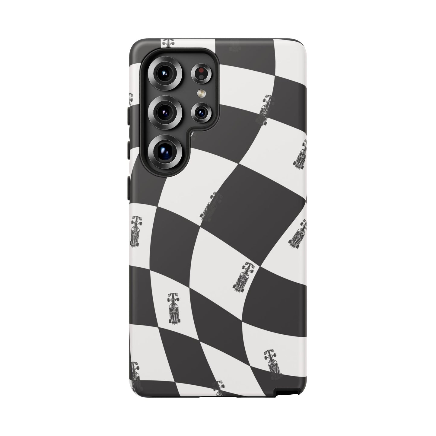 F1 Phone Case Black and White Checkered Design, Trendy F1 Gift, Formula 1 Gift, Cute F1 Phone Case, Unique Formula One Phone Case