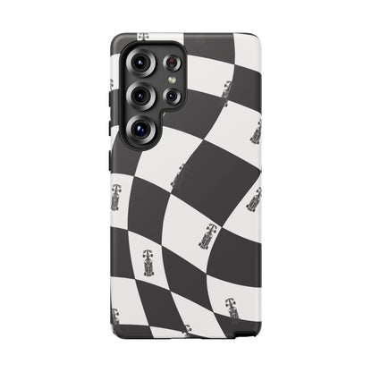 F1 Phone Case Black and White Checkered Design, Trendy F1 Gift, Formula 1 Gift, Cute F1 Phone Case, Unique Formula One Phone Case