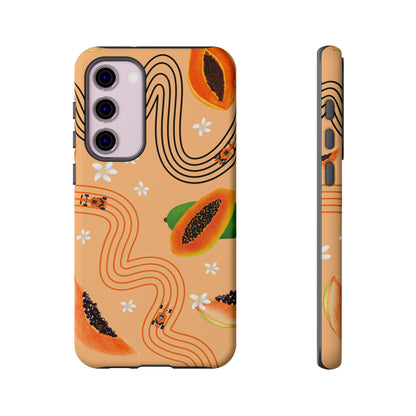 Orange F1 McLaren and Papaya Phone Case, Trendy F1 Gift, Formula 1 Gift, Cute Fruit F1 Phone Case, Unique Phone Case