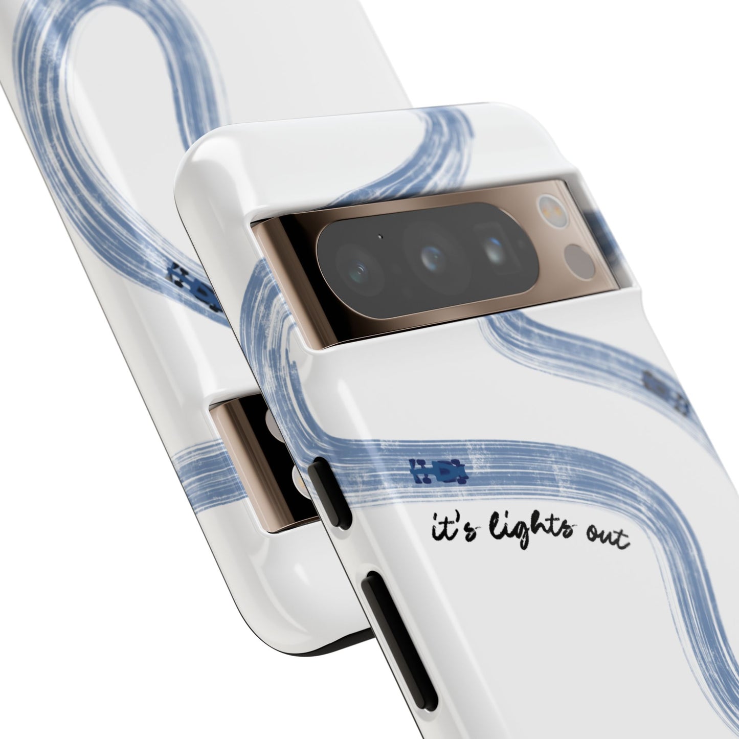 F1 Phone Case Blue Painted "its lights out and away we go", Trendy F1 Gift, Formula 1 Gift, Cute F1 Phone Case, Gift for F1 Fans