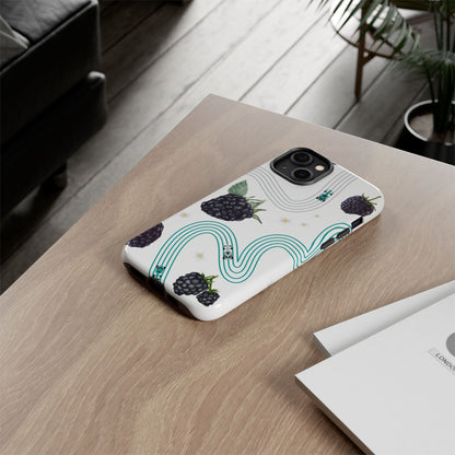 F1 Mercedes and Blackberries Phone Case , Trendy F1 Gift, Formula 1 Gift, Cute Fruit F1 Phone Case, Unique Phone Case