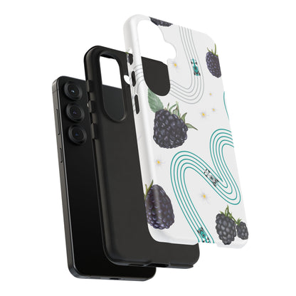F1 Mercedes and Blackberries Phone Case , Trendy F1 Gift, Formula 1 Gift, Cute Fruit F1 Phone Case, Unique Phone Case