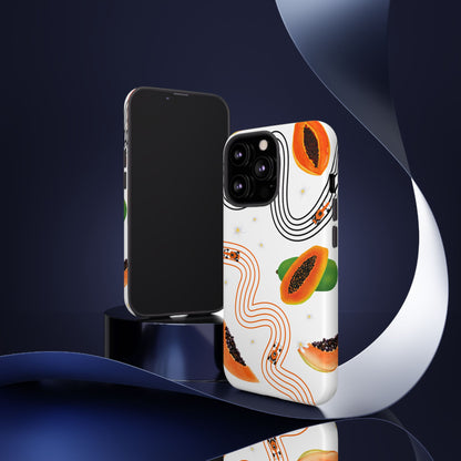 F1 McLaren and Papaya Phone Case , Trendy F1 Gift, Formula 1 Gift, Cute Fruit F1 Phone Case, Unique Phone Case