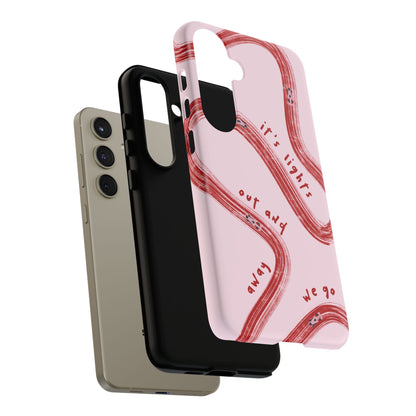 Pink and Red Lights Out F1 Phone Case Design, Trendy F1 Gift, Formula 1 Gift, Cute F1 Phone Case, Unique Formula One Phone Case