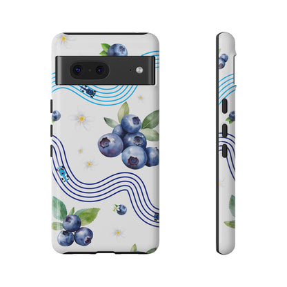 F1 Williams and Blueberries Phone Case, Trendy F1 Gift, Formula 1 Gift, Cute Fruit F1 Phone Case, Unique Phone Case