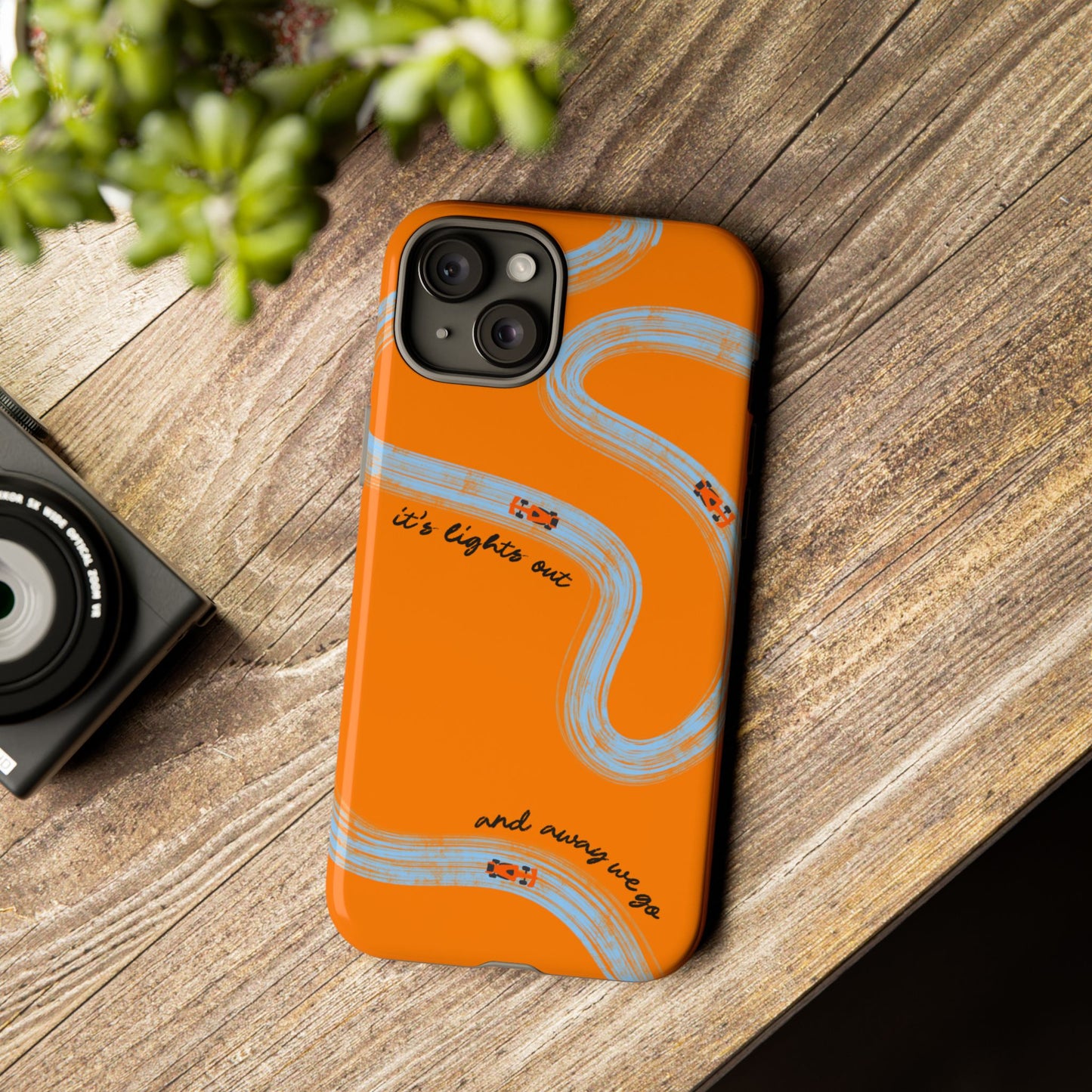 F1 Phone Case McLaren Painted "its lights out and away we go", Trendy F1 Gift, Formula 1 Gift, Cute F1 Phone Case, Phone Case