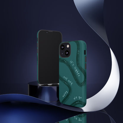 Teal Lights Out F1 Phone Case Design, Trendy F1 Gift, Formula 1 Gift, Cute F1 Phone Case, Unique Formula One Phone Case