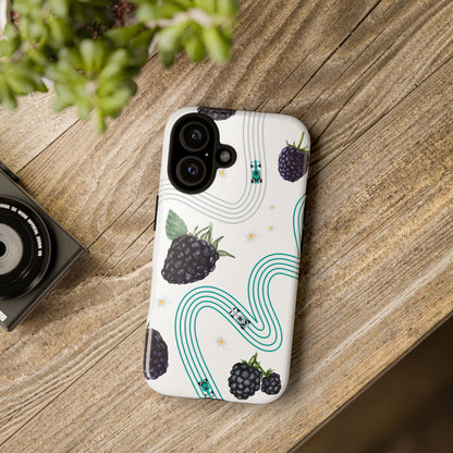 F1 Mercedes and Blackberries Phone Case , Trendy F1 Gift, Formula 1 Gift, Cute Fruit F1 Phone Case, Unique Phone Case