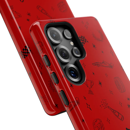 F1 Ferrari Racing Doodle "Forza Ferrari" F1 Phone Case Design