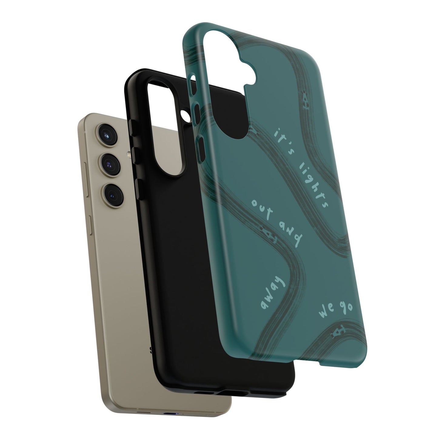 Teal Lights Out F1 Phone Case Design, Trendy F1 Gift, Formula 1 Gift, Cute F1 Phone Case, Unique Formula One Phone Case
