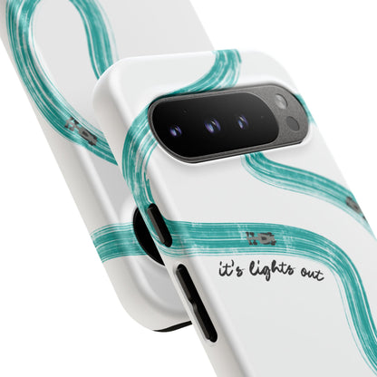 Mercedes F1 Phone Case Painted "its lights out and away we go", Trendy F1 Gift, Formula 1 Gift, Cute F1 Phone Case