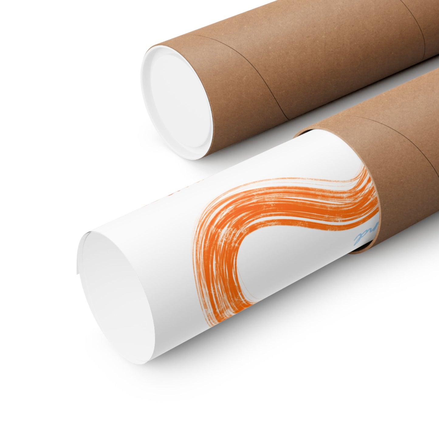 McLaren Orange and Blue Matte Horizontal Poster | US SIZING