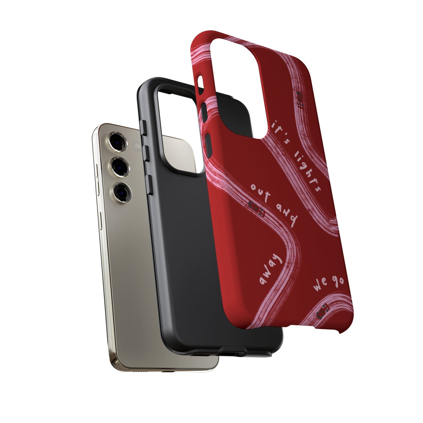 Red and Pink Lights Out F1 Phone Case Design, Trendy F1 Gift, Formula 1 Gift, Cute F1 Phone Case, Unique Formula One Phone Case