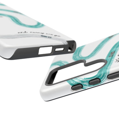 Mercedes F1 Phone Case Painted "its lights out and away we go", Trendy F1 Gift, Formula 1 Gift, Cute F1 Phone Case