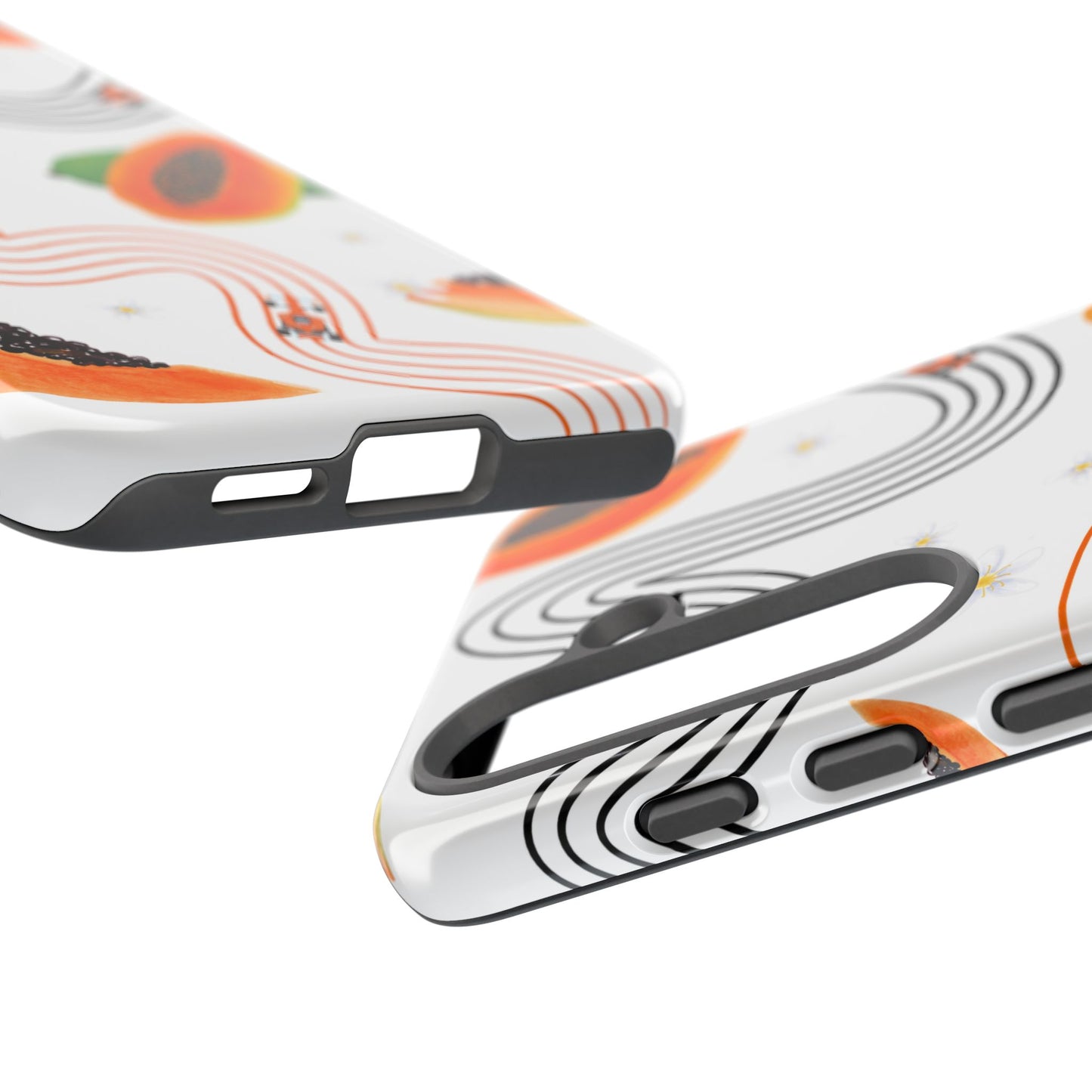 F1 McLaren and Papaya Phone Case , Trendy F1 Gift, Formula 1 Gift, Cute Fruit F1 Phone Case, Unique Phone Case