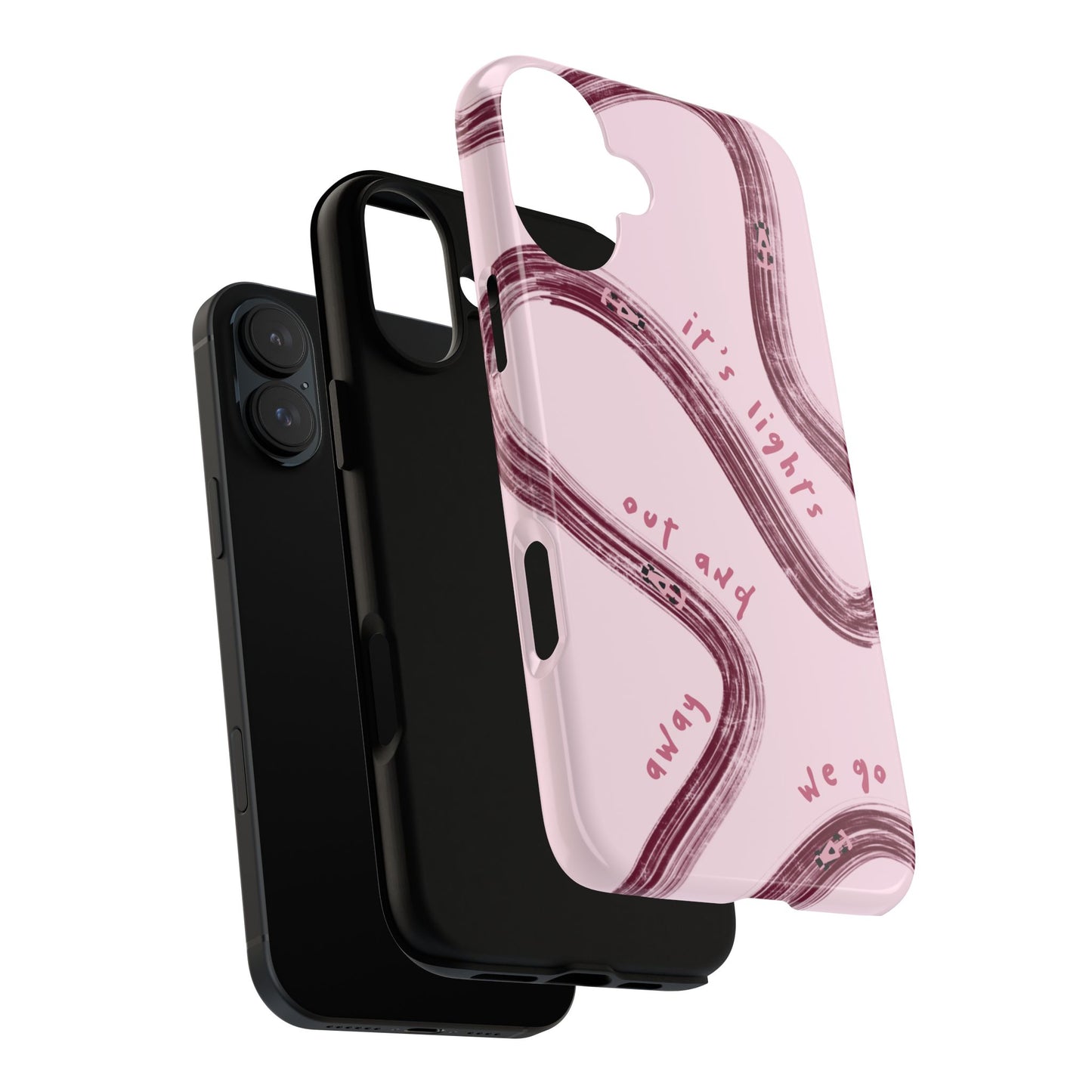 Pink Lights Out F1 Phone Case Design, Trendy F1 Gift, Formula 1 Gift, Cute F1 Phone Case, Unique Formula One Phone Case