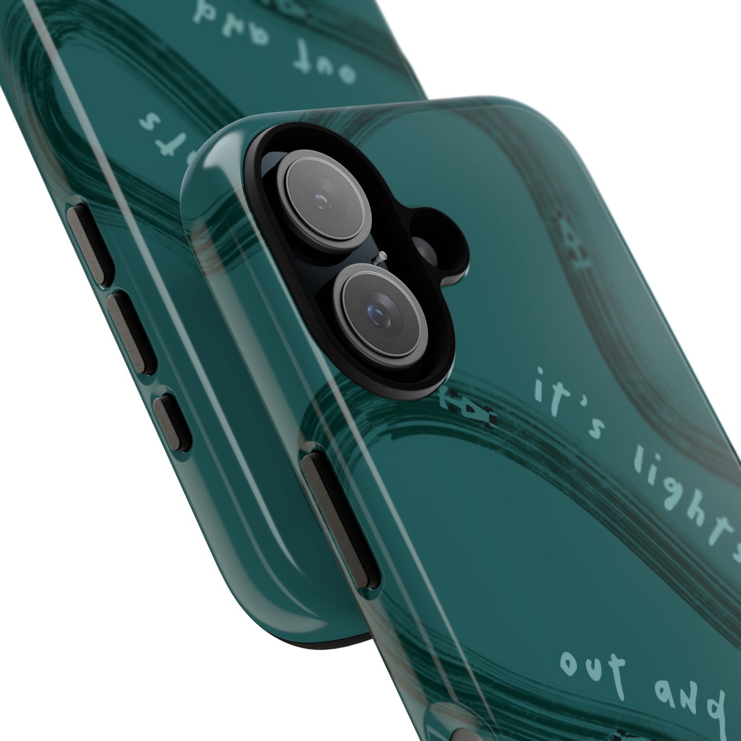 Teal Lights Out F1 Phone Case Design, Trendy F1 Gift, Formula 1 Gift, Cute F1 Phone Case, Unique Formula One Phone Case
