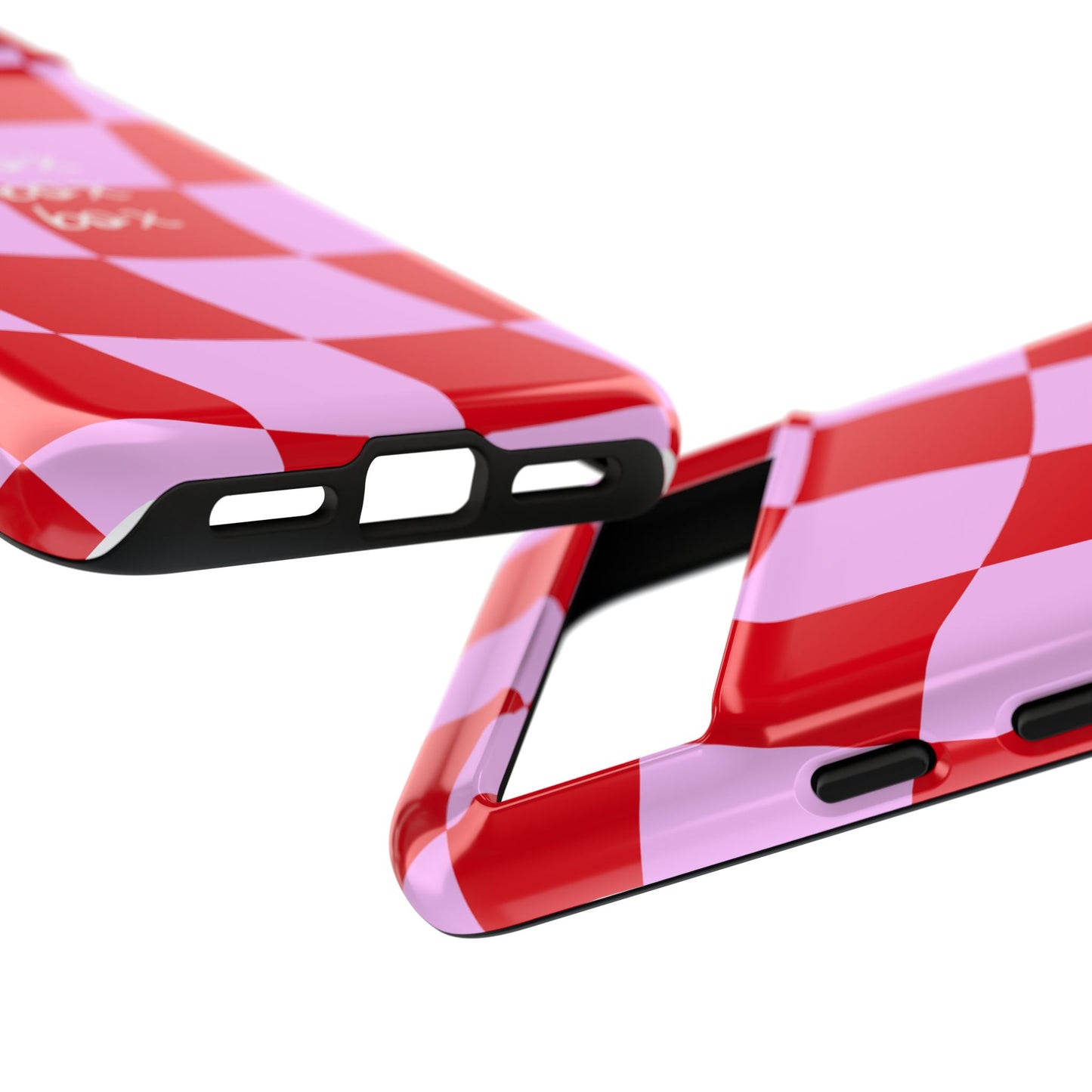 Pink and Red Checkered F1 Phone Case, Box Box Box F1 Phone Case