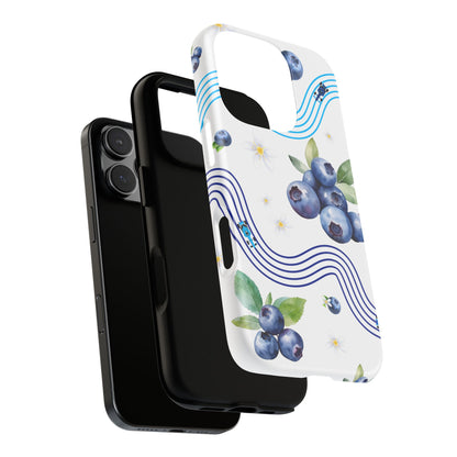 F1 Williams and Blueberries Phone Case, Trendy F1 Gift, Formula 1 Gift, Cute Fruit F1 Phone Case, Unique Phone Case