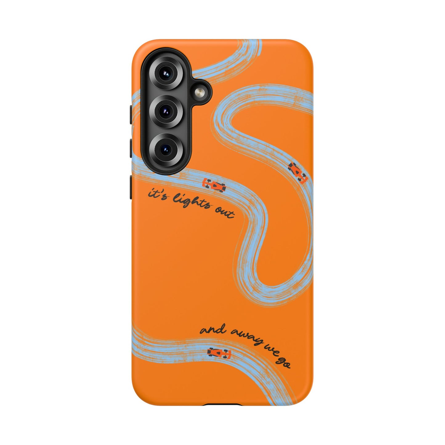 F1 Phone Case McLaren Painted "its lights out and away we go", Trendy F1 Gift, Formula 1 Gift, Cute F1 Phone Case, Phone Case