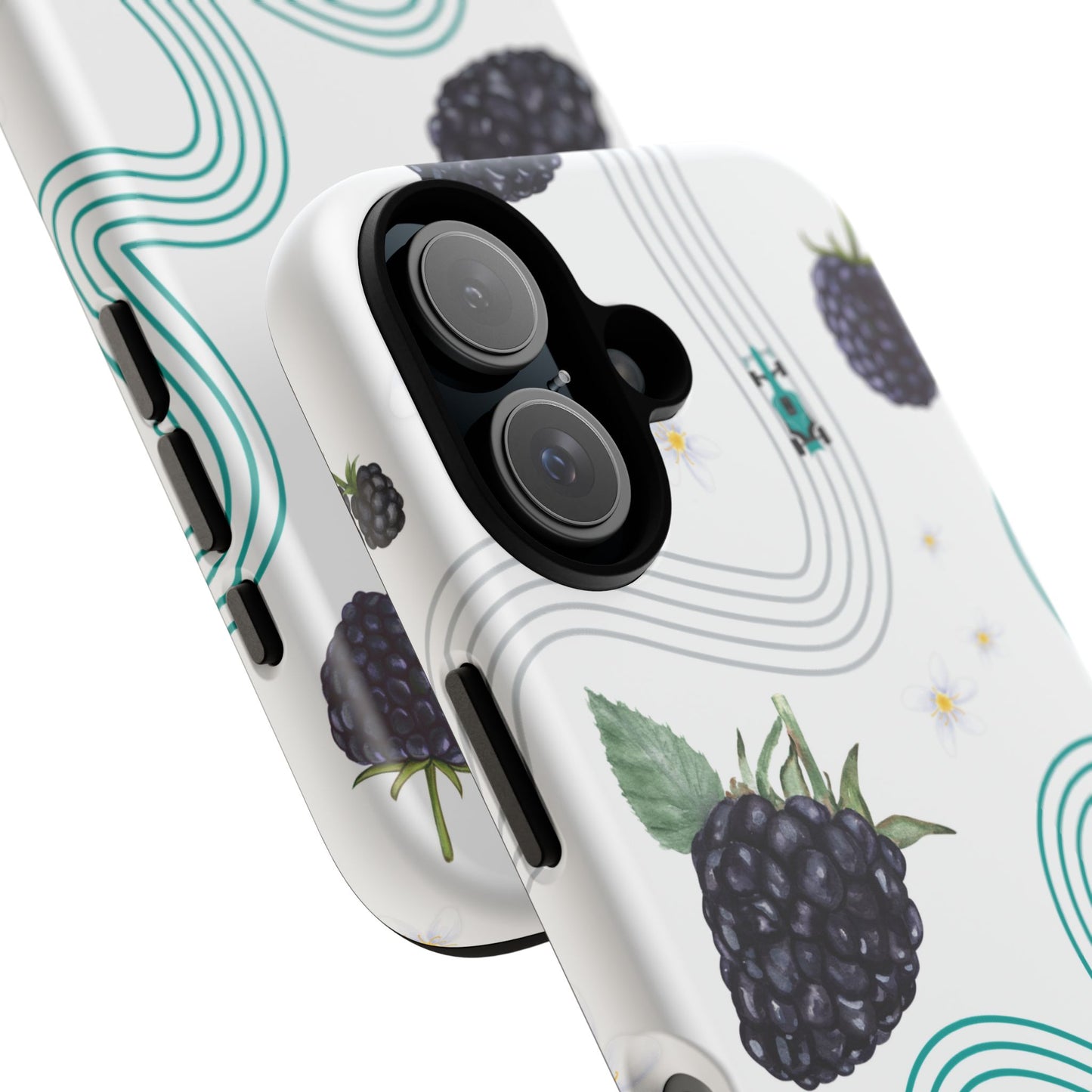 F1 Mercedes and Blackberries Phone Case , Trendy F1 Gift, Formula 1 Gift, Cute Fruit F1 Phone Case, Unique Phone Case