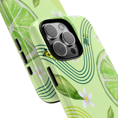 Green F1 Aston Martin and Lime Phone Case, Trendy F1 Gift, Formula 1 Gift, Cute Fruit F1 Phone Case, Unique Phone Case