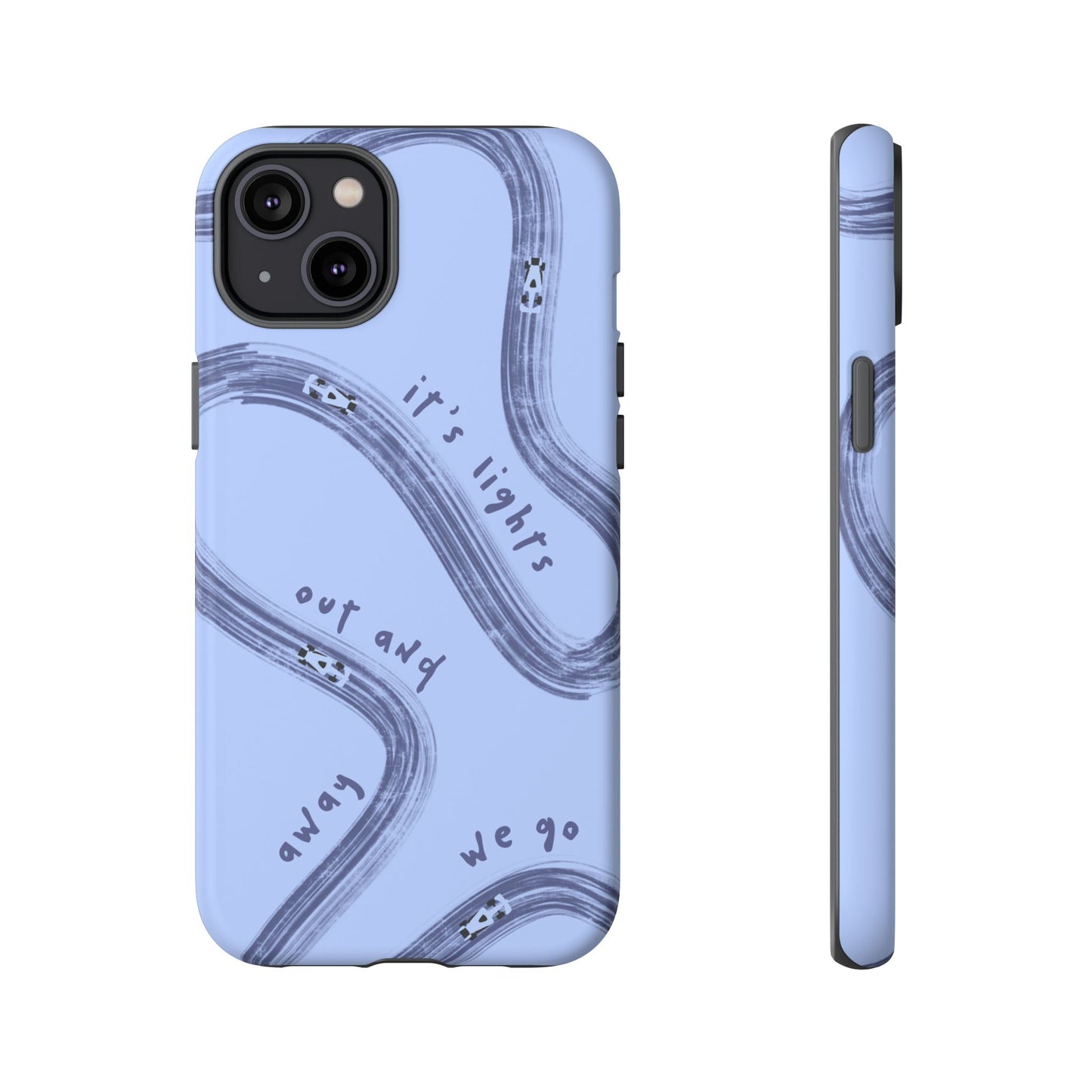 Blue Lights Out F1 Phone Case Design, Trendy F1 Gift, Formula 1 Gift, Cute F1 Phone Case, Unique Formula One Phone Case