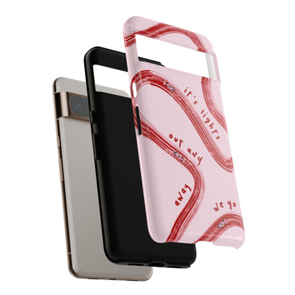 Pink and Red Lights Out F1 Phone Case Design, Trendy F1 Gift, Formula 1 Gift, Cute F1 Phone Case, Unique Formula One Phone Case