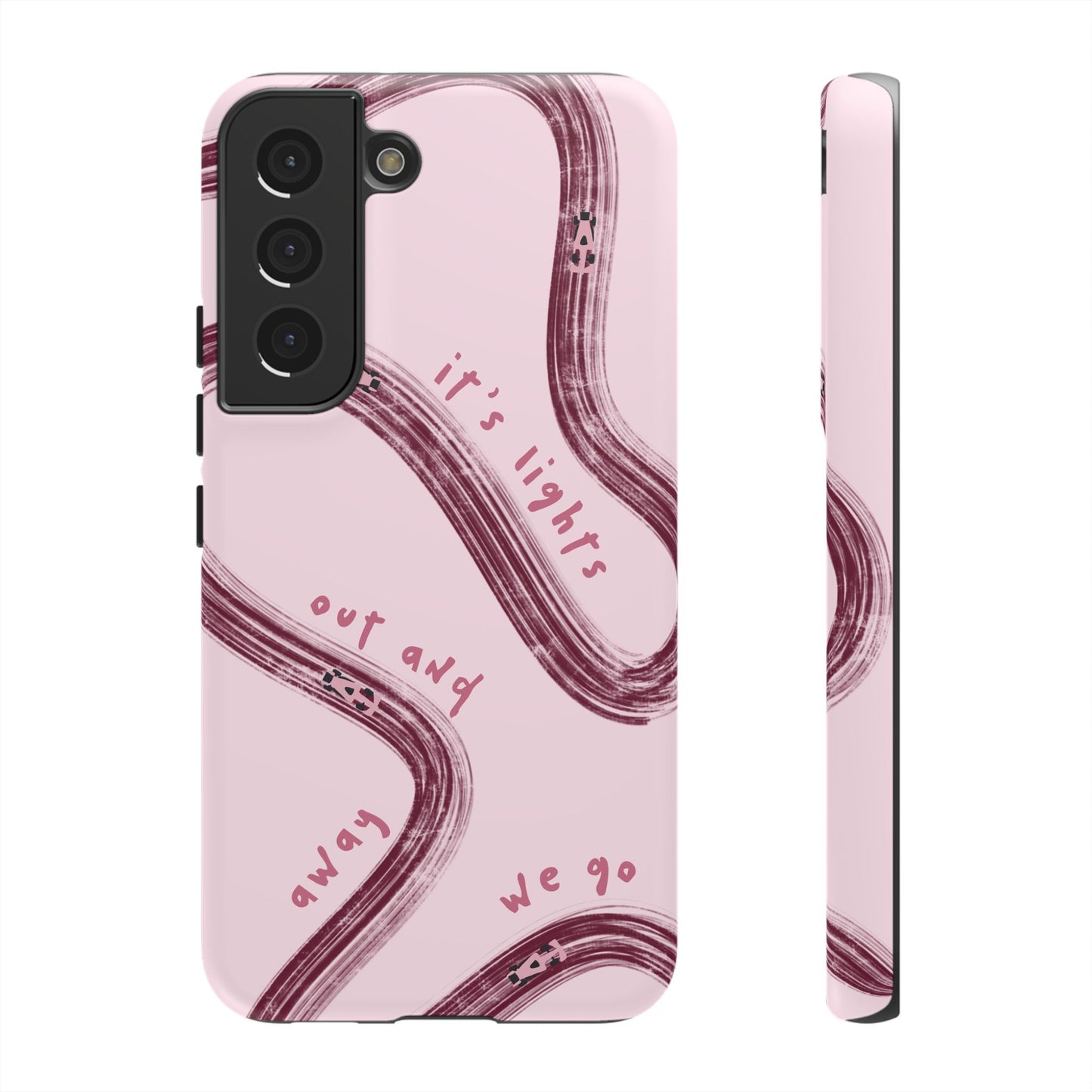 Pink Lights Out F1 Phone Case Design, Trendy F1 Gift, Formula 1 Gift, Cute F1 Phone Case, Unique Formula One Phone Case