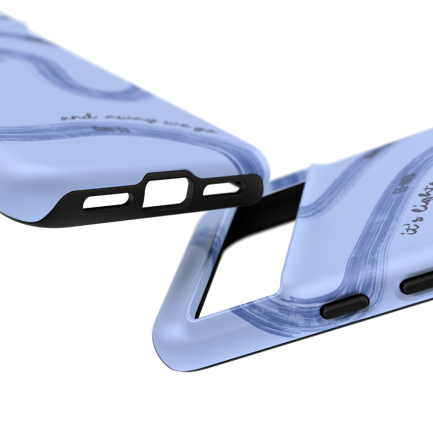 F1 Phone Case Monochrome Blue Painted "its lights out and away we go", Trendy F1 Gift, Formula 1 Gift, Cute F1 Phone Case, Phone Case