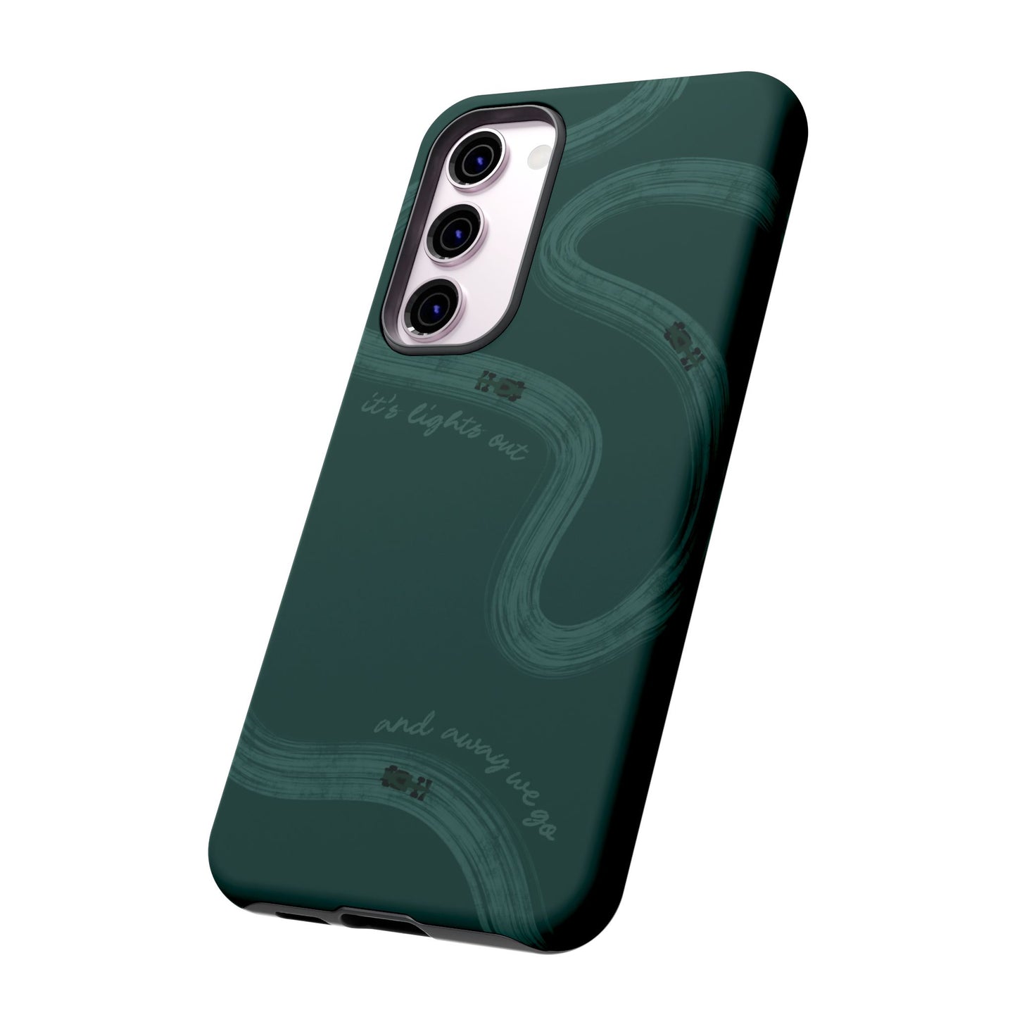 F1 Phone Case Monochrome Green Painted "its lights out and away we go", Trendy F1 Gift, Formula 1 Gift, Cute F1 Phone Case, Phone Case