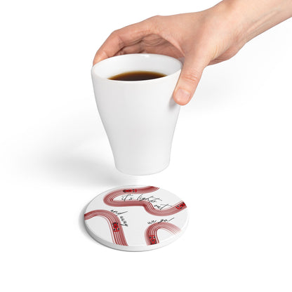 Ferrari Red F1 Ceramic Coaster