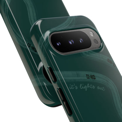 F1 Phone Case Monochrome Green Painted "its lights out and away we go", Trendy F1 Gift, Formula 1 Gift, Cute F1 Phone Case, Phone Case