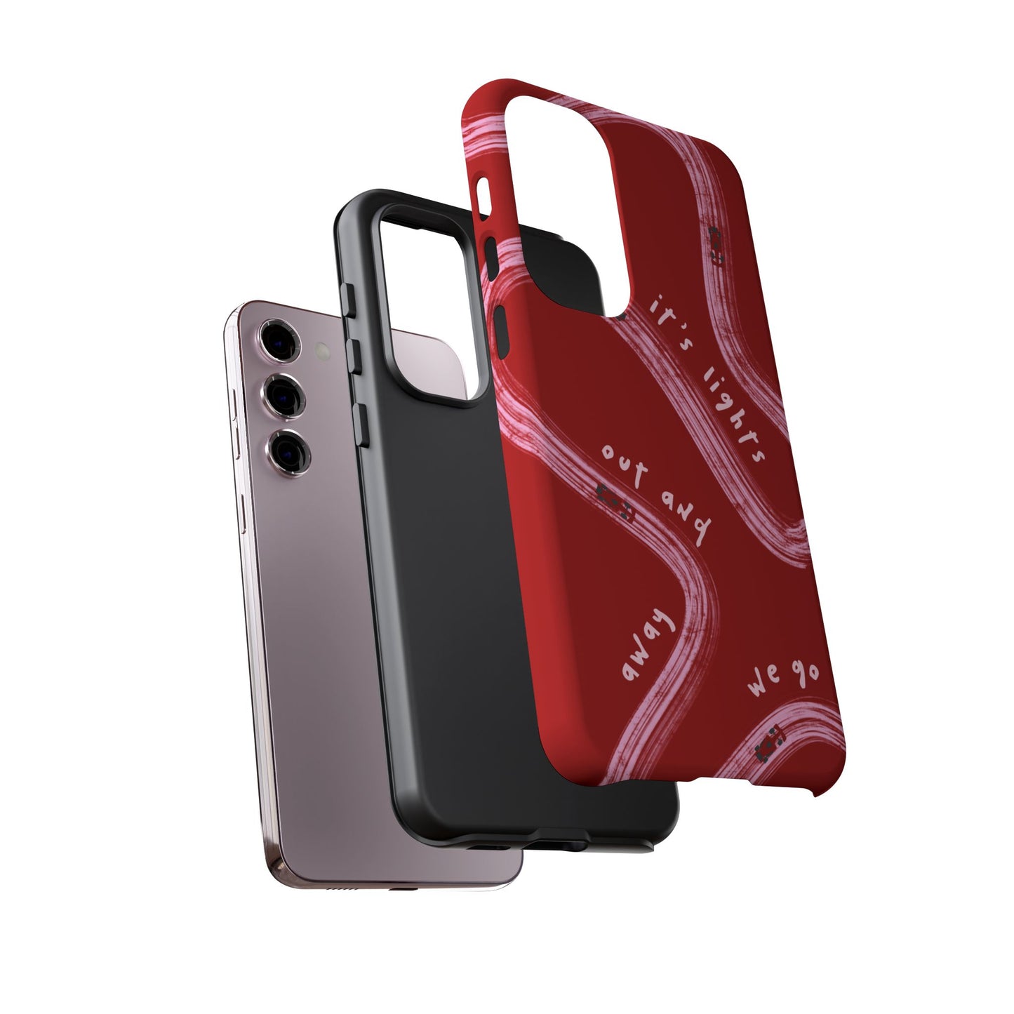 Red and Pink Lights Out F1 Phone Case Design, Trendy F1 Gift, Formula 1 Gift, Cute F1 Phone Case, Unique Formula One Phone Case