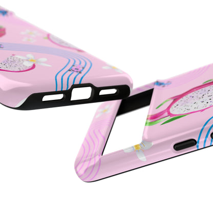 Pink F1 Alpine and Dragonfruit Phone Case, Trendy F1 Gift, Formula 1 Gift, Cute Fruit F1 Phone Case, Unique Phone Case