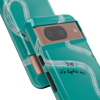Mercedes F1 Phone Case Painted "its lights out and away we go", Trendy F1 Gift, Formula 1 Gift, Cute F1 Phone Case