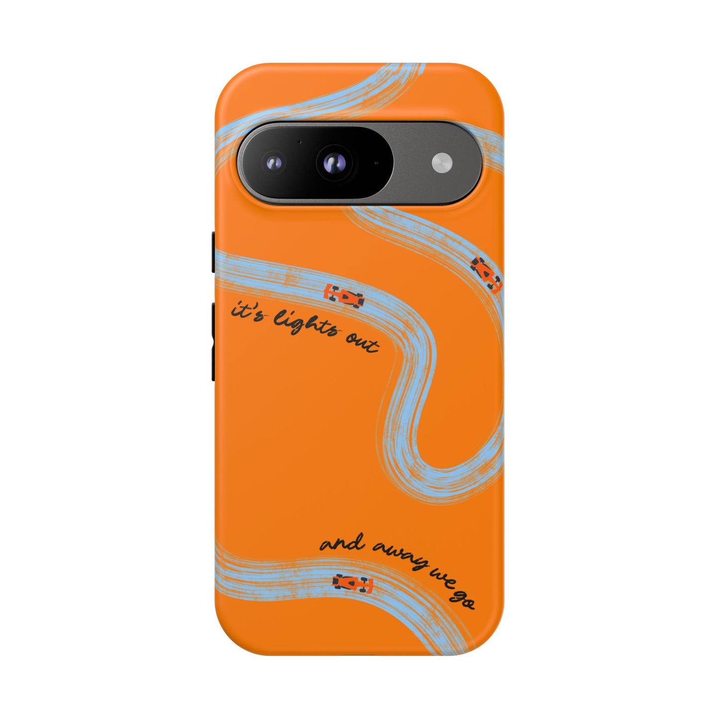 F1 Phone Case McLaren Painted "its lights out and away we go", Trendy F1 Gift, Formula 1 Gift, Cute F1 Phone Case, Phone Case