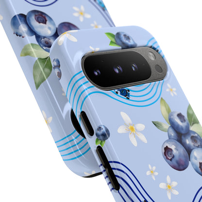 Blue F1 Williams and Blueberries Phone Case, Trendy F1 Gift, Formula 1 Gift, Cute Fruit F1 Phone Case, Unique Phone Case