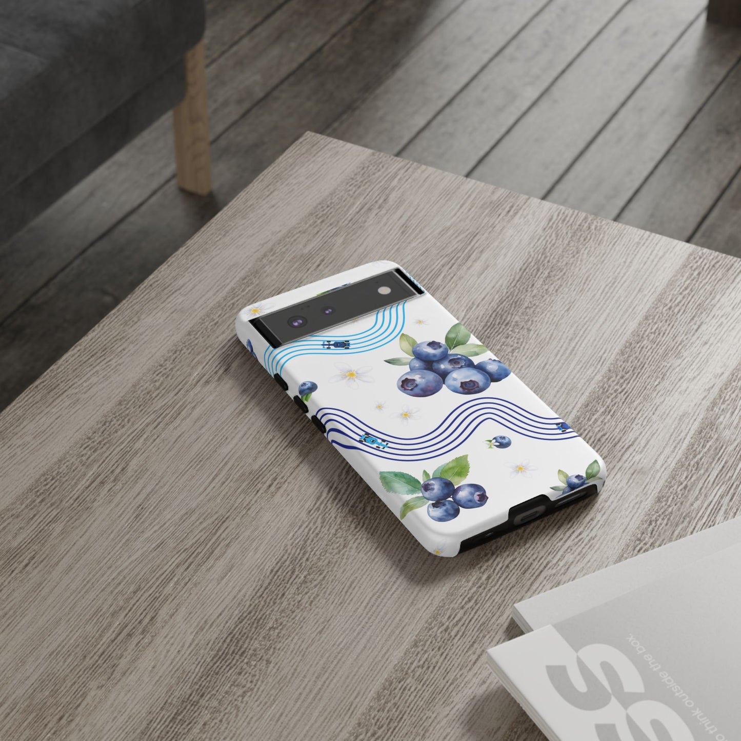 F1 Williams and Blueberries Phone Case, Trendy F1 Gift, Formula 1 Gift, Cute Fruit F1 Phone Case, Unique Phone Case