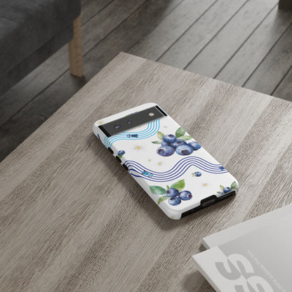 F1 Williams and Blueberries Phone Case, Trendy F1 Gift, Formula 1 Gift, Cute Fruit F1 Phone Case, Unique Phone Case